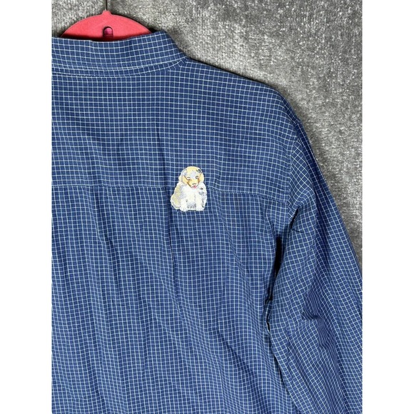 Bobbie Brooks DOG Patch BLING Woof DOGS Button Up Shirt Vintage Womens‎ 22W/24W - Picture 11 of 16